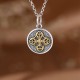 925 Sterling Silver Double Dorje Vajra Necklace 925 Sterling Silver Double Dorje Vajra Necklace