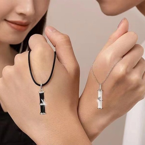 Bamboo Copper Couple Luck Necklace Pendant Bamboo Copper Couple Luck Necklace Pendant
