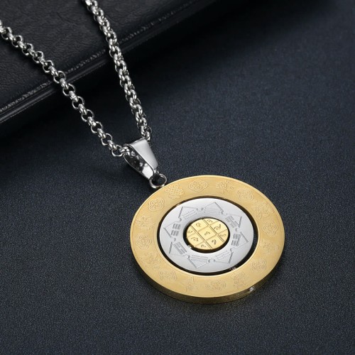 Bagua Amulet Harmony Rotatable Necklace Bagua Amulet Harmony Rotatable Necklace