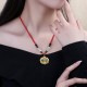Vintage Auspicious Clouds Agate Wealth Necklace Pendant Vintage Auspicious Clouds Agate Wealth Necklace Pendant