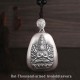 999 Silver Zodiac Natal Buddha Heart Sutra Necklace 999 Silver Zodiac Natal Buddha Heart Sutra Necklace