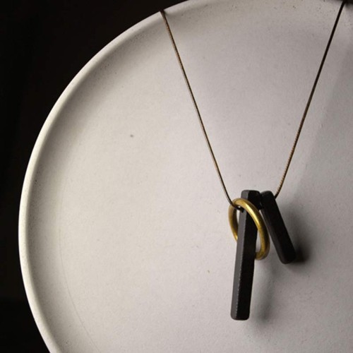 Zen Circle Ebony Wood Enlightenment Necklace Zen Circle Ebony Wood Enlightenment Necklace