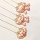 Gold-plated Pearl Chinese Lock Sincerity Necklace Gold-plated Pearl Chinese Lock Sincerity Necklace