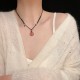 Strawberry Quartz Cat Paw Healing Necklace Strawberry Quartz Cat Paw Healing Necklace