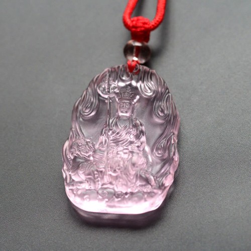 Ksitigarbha Buddha Liuli Serenity Necklace Ksitigarbha Buddha Liuli Serenity Necklace