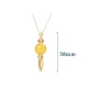 24K Gold Plated Amber Dorje Vajra Anxiety Necklace Pendant 24K Gold Plated Amber Dorje Vajra Anxiety Necklace Pendant