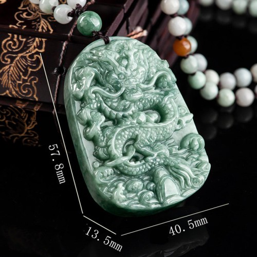 Chinese Zodiac Dragon Jade Prosperity Necklace Pendant Chinese Zodiac Dragon Jade Prosperity Necklace Pendant