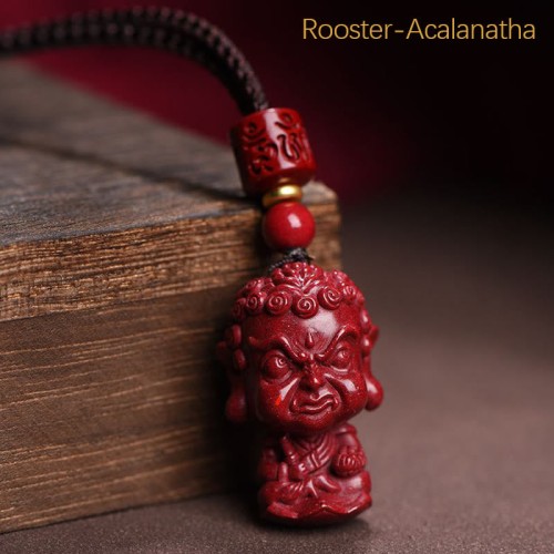 Chinese Zodiac Cinnabar Amulet Evil Spirit Protection Necklace Pendant Chinese Zodiac Cinnabar Amulet Evil Spirit Protection Necklace Pendant