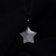 Natural Silver Sheen Obsidian Crescent Moon Protection Necklace