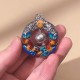 Dragon Year Colorful Bead Copper Protection Necklace Pendant Dragon Year Colorful Bead Copper Protection Necklace Pendant