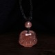 Strawberry Quartz Cat Paw Healing Necklace Strawberry Quartz Cat Paw Healing Necklace