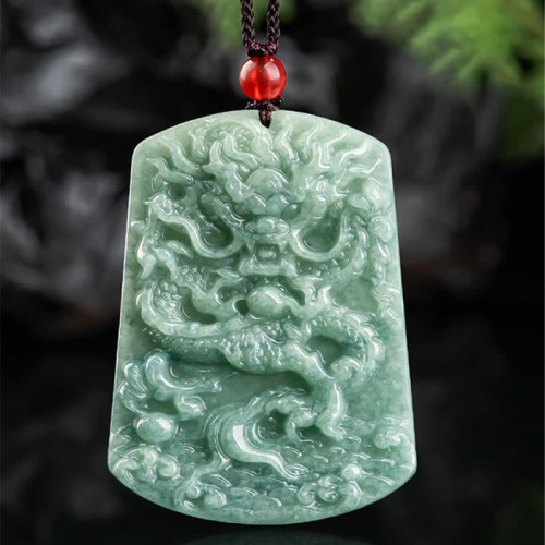 Jade Zodiac Dragon Sea Luck Necklace Jade Zodiac Dragon Sea Luck Necklace