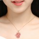 14k Gold Plated 925 Sterling Silver Strawberry Quartz Fox Healing Pendant 14k Gold Plated 925 Sterling Silver Strawberry Quartz Fox Healing Pendant
