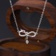 999 Silver Dragon Endless Knot Protection Pendant