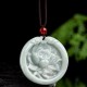 Jade Lotus Carved Prosperity Necklace Pendant Jade Lotus Carved Prosperity Necklace Pendant