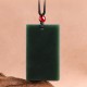 Hetian Cyan Jade Dragon Success Necklace Hetian Cyan Jade Dragon Success Necklace