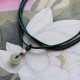 Round Jade Peace Lotus Abundance Necklace Pendant