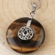 Amethyst Pink Crystal Lotus Healing Necklace Amethyst Pink Crystal Lotus Healing Necklace