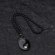 Black Obsidian Yin Yang Strength Necklace