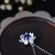 925 Silver Lazurite Lotus Flower Self-Care Necklace 925 Silver Lazurite Lotus Flower Self-Care Necklace