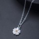 Sterling Silver Cherry Blossom Blessing Necklace Pendant Sterling Silver Cherry Blossom Blessing Necklace Pendant