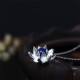 925 Silver Lazurite Lotus Flower Self-Care Necklace 925 Silver Lazurite Lotus Flower Self-Care Necklace