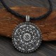 Six True Words Peace Flower Pattern Necklace