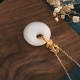 White Jade Koi Fish Wealth Necklace Pendant White Jade Koi Fish Wealth Necklace Pendant