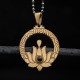 Lotus Titanium Steel Enlightenment Necklace Pendant