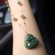 Laughing Buddha Hetian Jade Luck Necklace