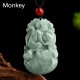 Natural Green Jade Chinese Zodiac Luck Necklace Natural Green Jade Chinese Zodiac Luck Necklace