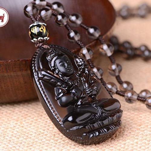 Chinese Zodiac Obsidian Protection Pendant