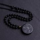 Black Obsidian Taoism Strength Necklace Pendant Black Obsidian Taoism Strength Necklace Pendant