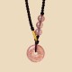 Strawberry Quartz Chalcedony Healing Necklace Pendant Strawberry Quartz Chalcedony Healing Necklace Pendant