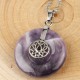 Amethyst Pink Crystal Lotus Healing Necklace Amethyst Pink Crystal Lotus Healing Necklace
