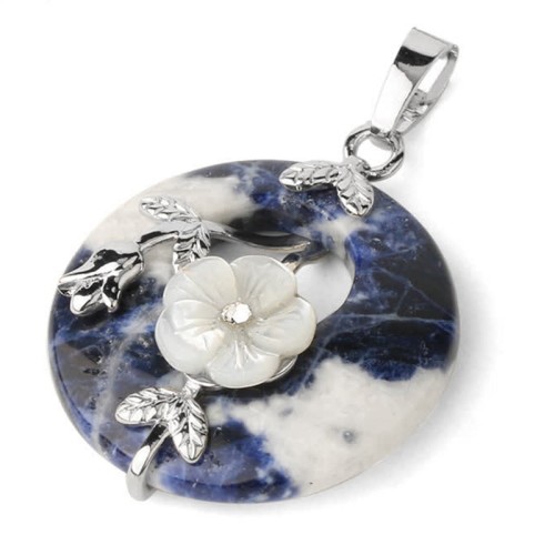 Various Crystal Amethyst Green Aventurine Flower Necklace Various Crystal Amethyst Green Aventurine Flower Necklace