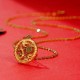 Sterling Silver Year of the Dragon Jade Luck Necklace Pendant