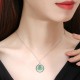925 Silver Jade Round Laughing Buddha Necklace 925 Silver Jade Round Laughing Buddha Necklace