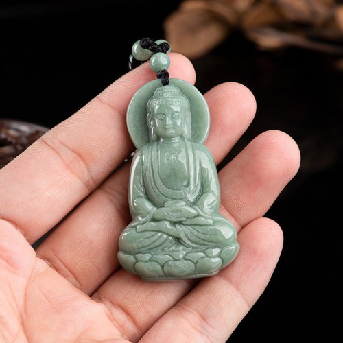 Amitabha Buddha Jade Amulet Necklace Pendant Amitabha Buddha Jade Amulet Necklace Pendant