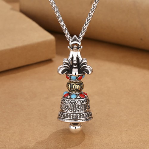 Tibetan Om Mani Padme Hum Vajra Strength Pendant