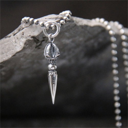 925 Silver Dorje Vajra Spiritual Strength Necklace 925 Silver Dorje Vajra Spiritual Strength Necklace