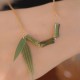 Bamboo Leaf Jade Wealth Pendant Necklace Bamboo Leaf Jade Wealth Pendant Necklace