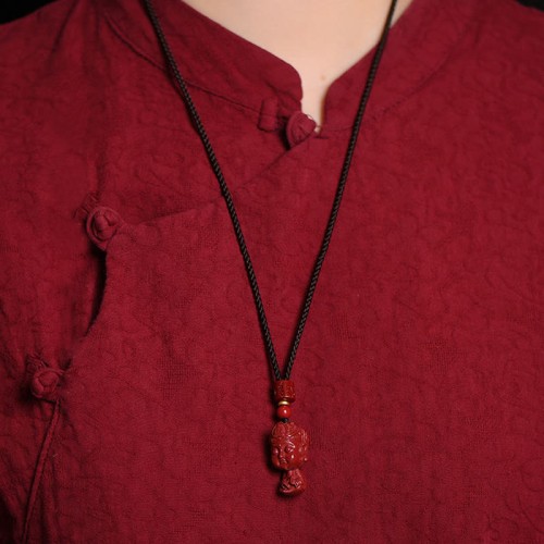 Chinese Zodiac Cinnabar Amulet Evil Spirit Protection Necklace Pendant Chinese Zodiac Cinnabar Amulet Evil Spirit Protection Necklace Pendant
