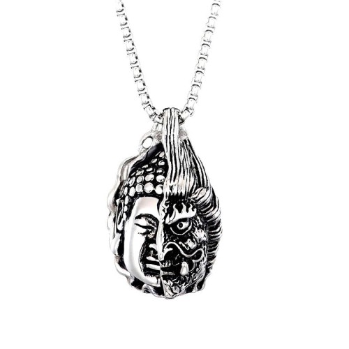 Half Buddha Half Devil Powerful Necklace Pendant Half Buddha Half Devil Powerful Necklace Pendant