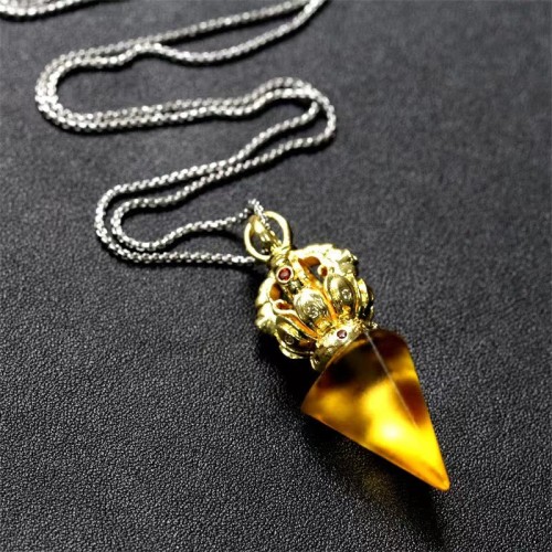 Tibetan Dorje Vajra Lotus Liuli Strength Necklace Pendant Tibetan Dorje Vajra Lotus Liuli Strength Necklace Pendant