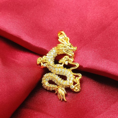 Gold Dragon Protection Necklace Pendant Gold Dragon Protection Necklace Pendant