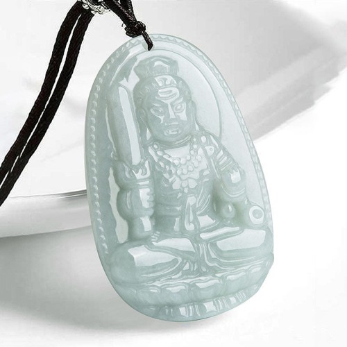 Chinese Zodiac Natal Buddha Jade Prosperity Necklace