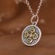 925 Sterling Silver Double Dorje Vajra Necklace 925 Sterling Silver Double Dorje Vajra Necklace