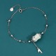 925 Silver Hetian White Jade Bamboo Leaf Necklace 925 Silver Hetian White Jade Bamboo Leaf Necklace