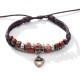 Heart Pattern Bead Healing Necklace Pendant Bracelet